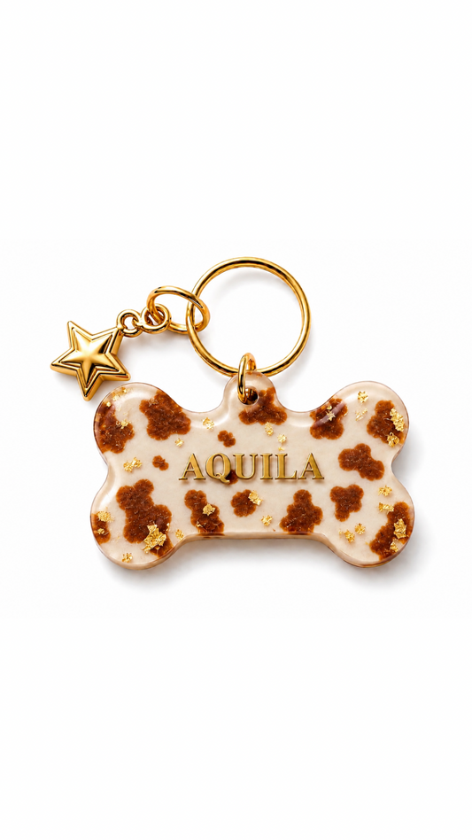 Plaquita Country Hueso