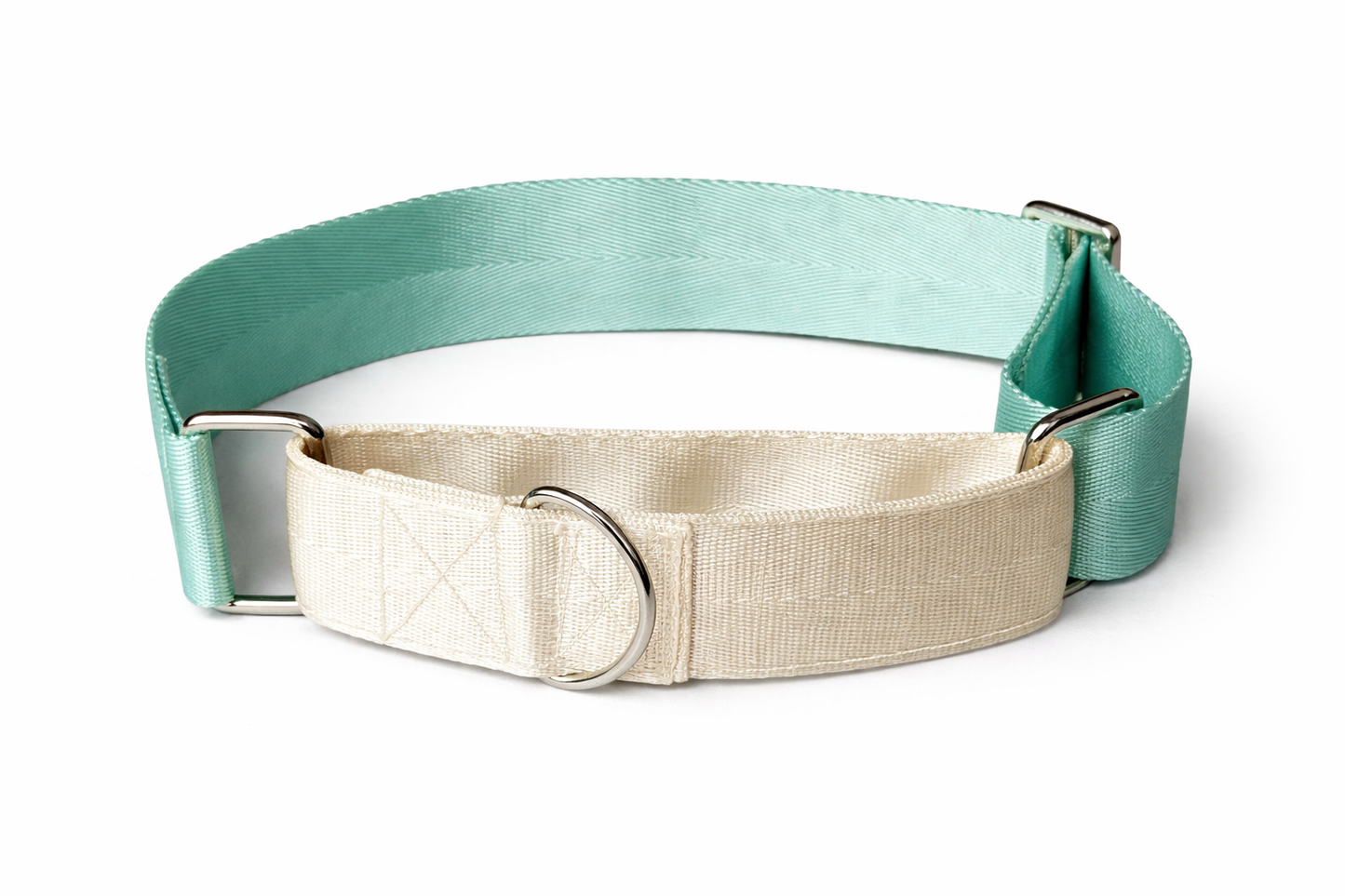 Collar Martingale AquaGreen &Vanilla