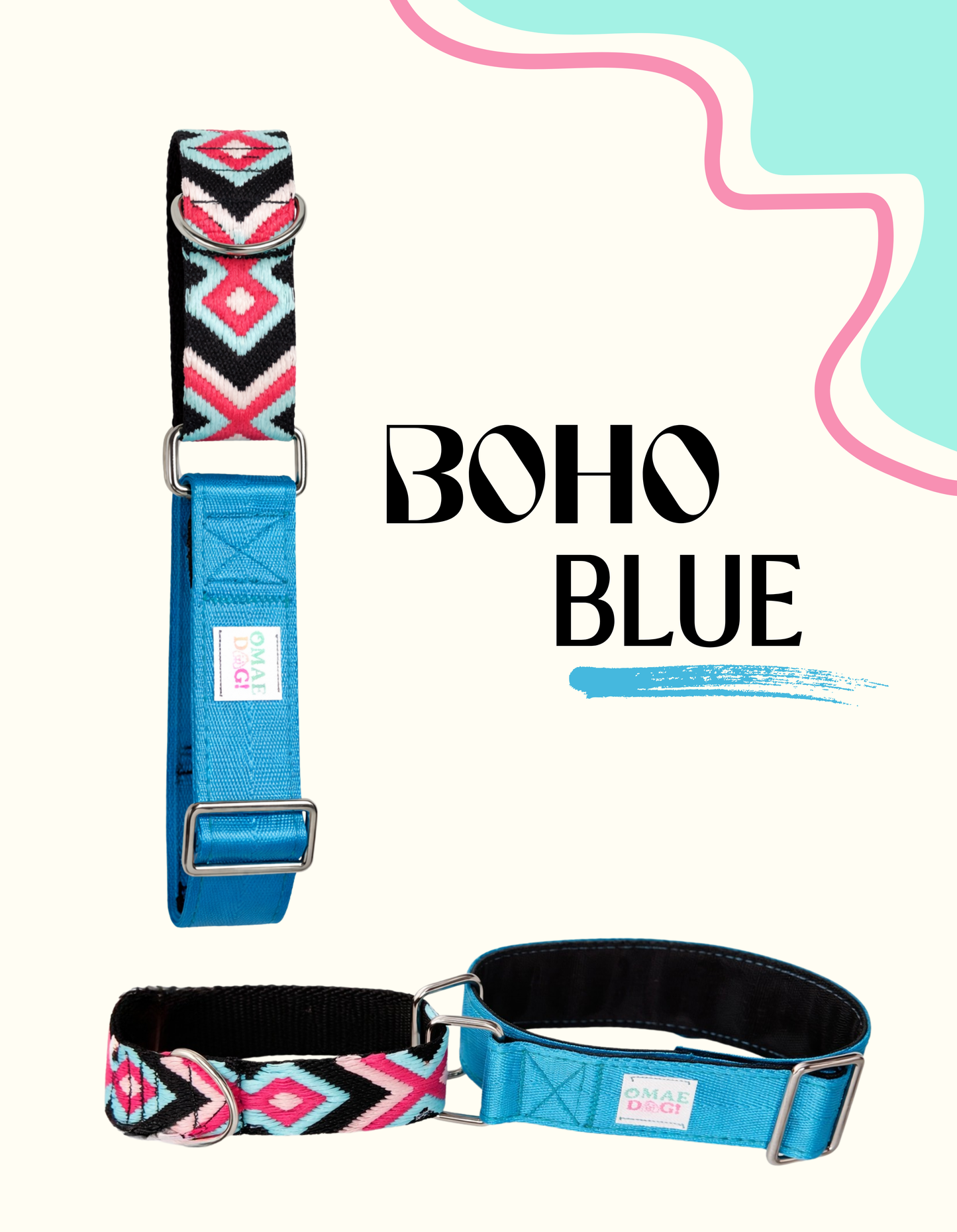 Collar Martingale Boho Blue