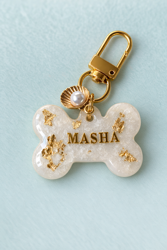 Plaquita white & gold